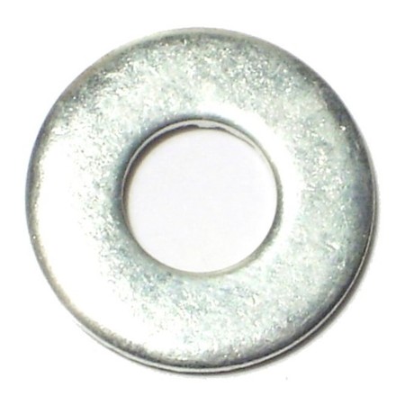 MIDWEST FASTENER Flat Washer, Fits Bolt Size 1/4" , Steel Zinc Plated Finish, 100 PK 03826